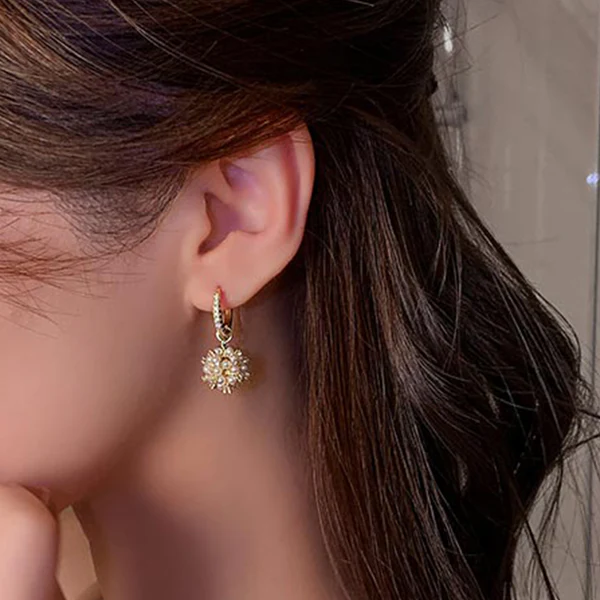 Pearl Cluster Earrings - 2 in 1