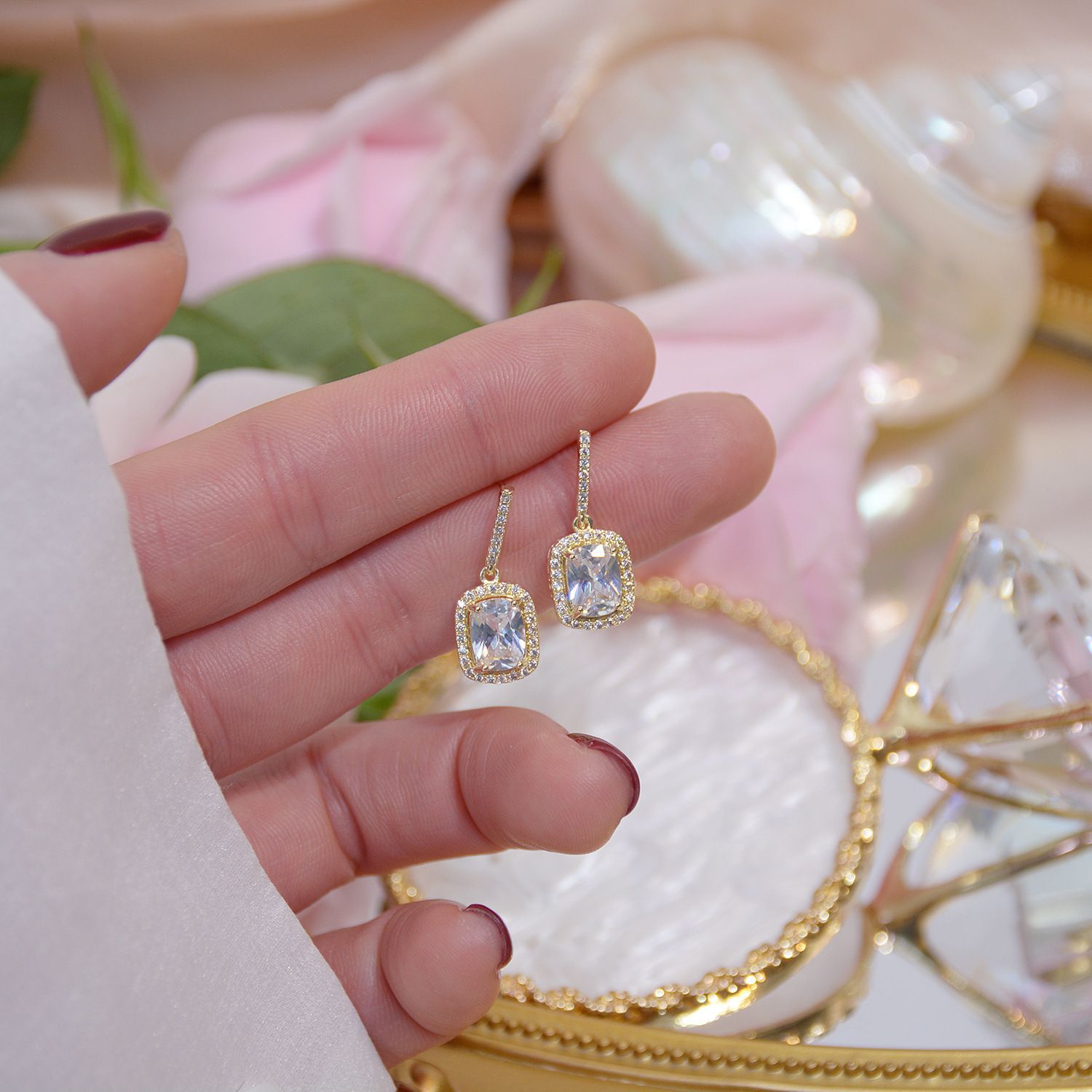 Crystal Drop Earrings