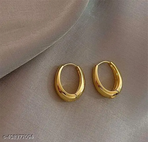 Latest Fashionable & Classy Golden Earrings & Studs For Girls & Women