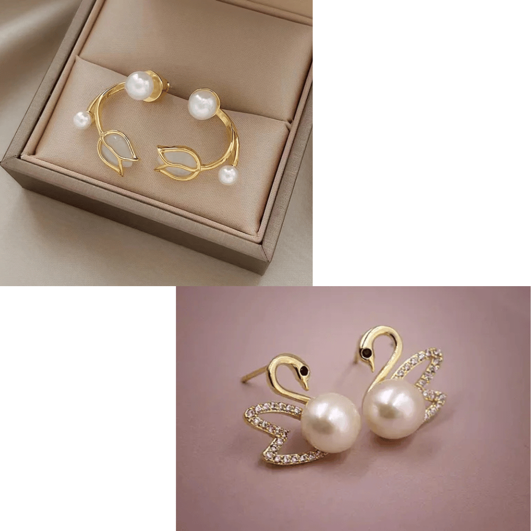 Korean Earrings | Earring For Women | Women Earring | Earring Combo Set