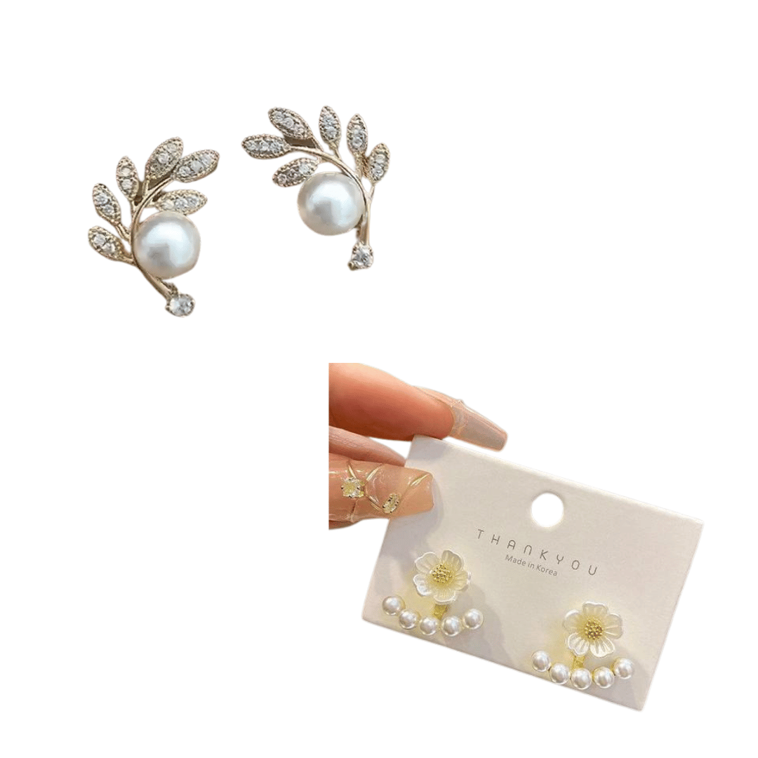Korean Earrings | Earring For Women | Women Earring | Earring Combo Set