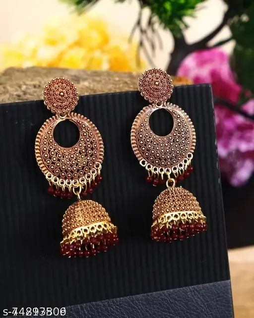Maddy Space Original Favourite floral Baali Jhumka .