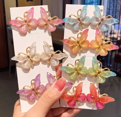 Sparkal Butterfly Multi colour Hair Clip