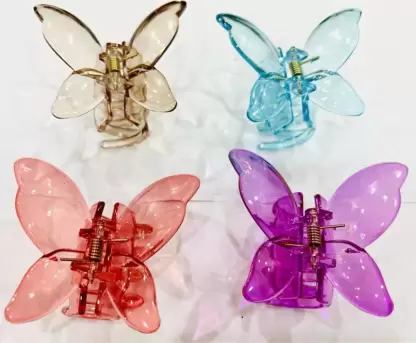 Sparkal Butterfly Hair Clutcher Pack of 12 Hair Claw  (Multicolor)
