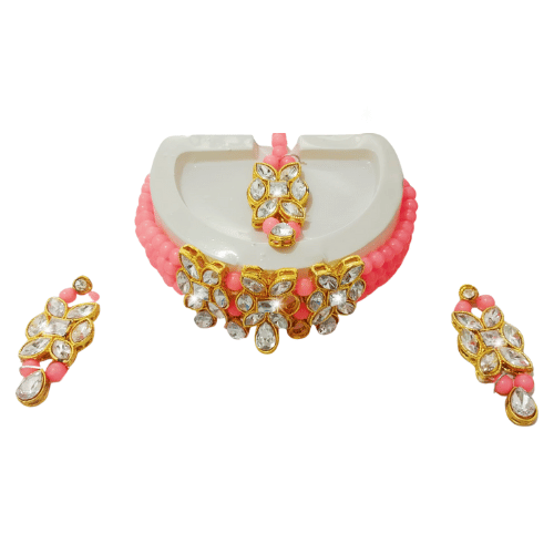 Brass Multicolor Choker Jewel Set