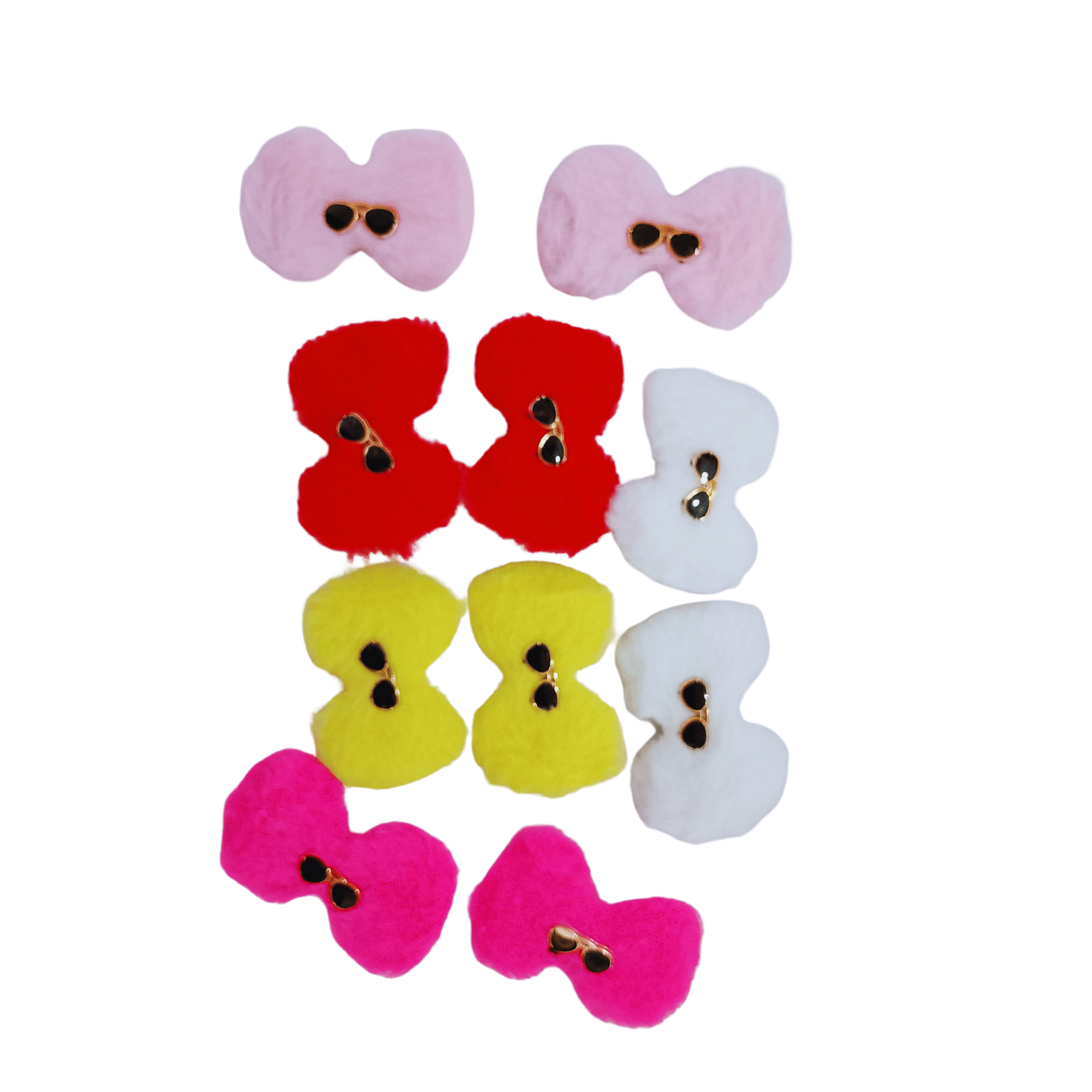 Alligator cute furr hair pins for girls stylish praty wear Pack of 8 pcs 