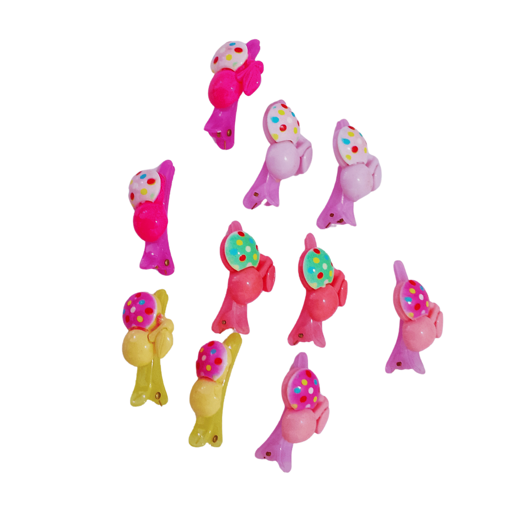 Colorful Hair Clips Hair Accessories for Baby girls and Teenagers (Random & Multicolour) Pack of 10 pcs