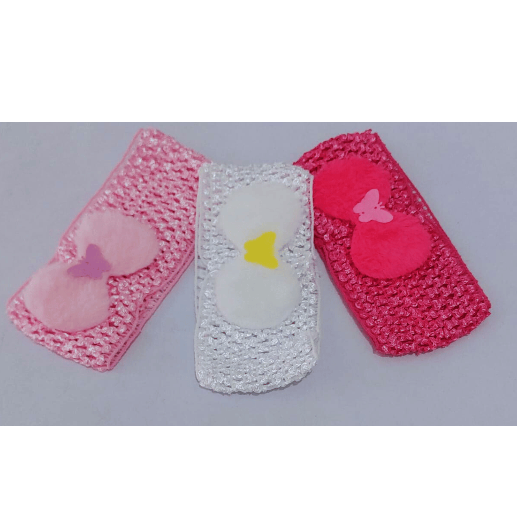 Pack of 3 Retail Multicolored Baby Girl Kids Headbands Elastic Hair Band for Kids Head Band (Multicolor)