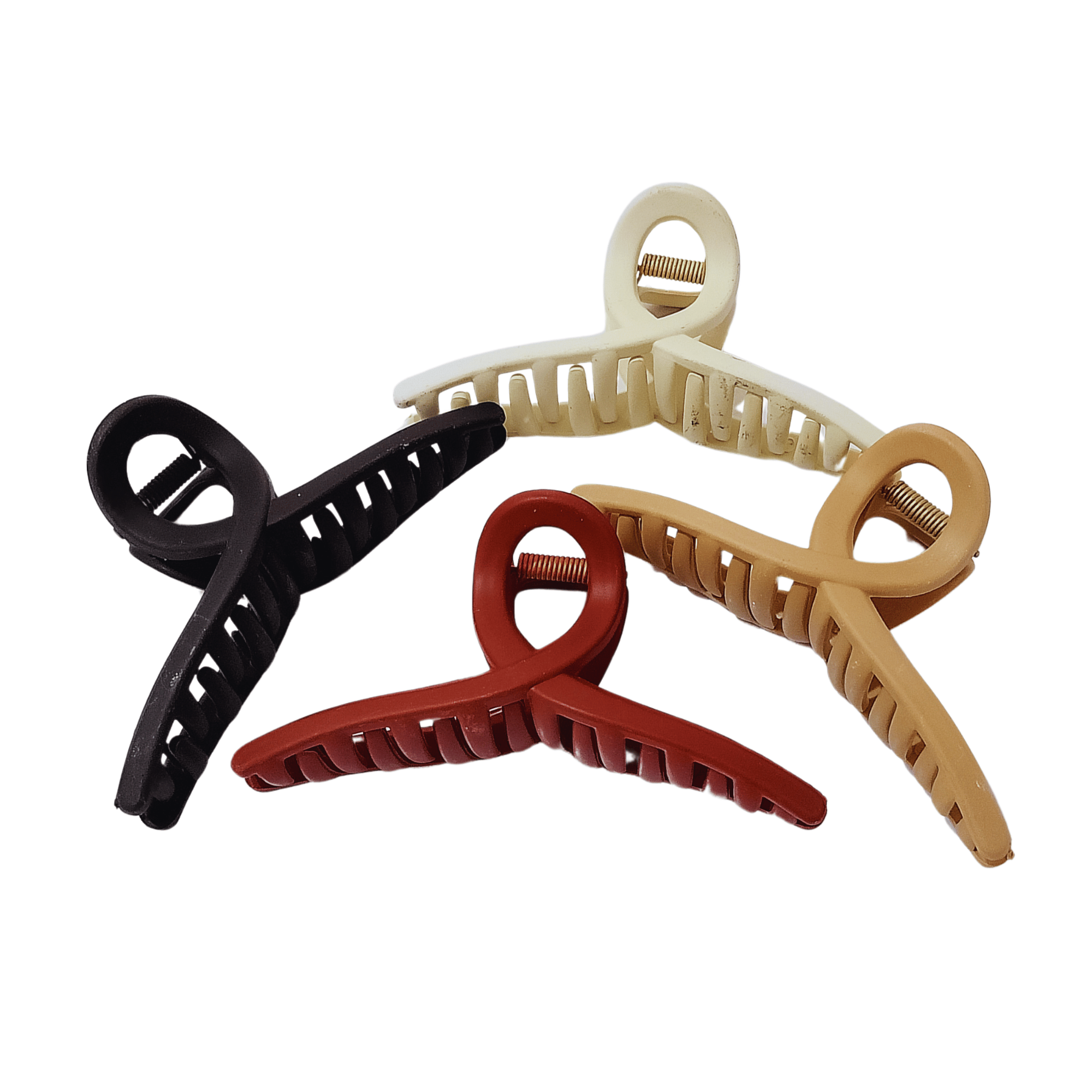 Hair Claw | Hair Holder | Multi Designs |  Formal Clutcher for Girls and Women (Butterfly Clutcher 4 pcs)