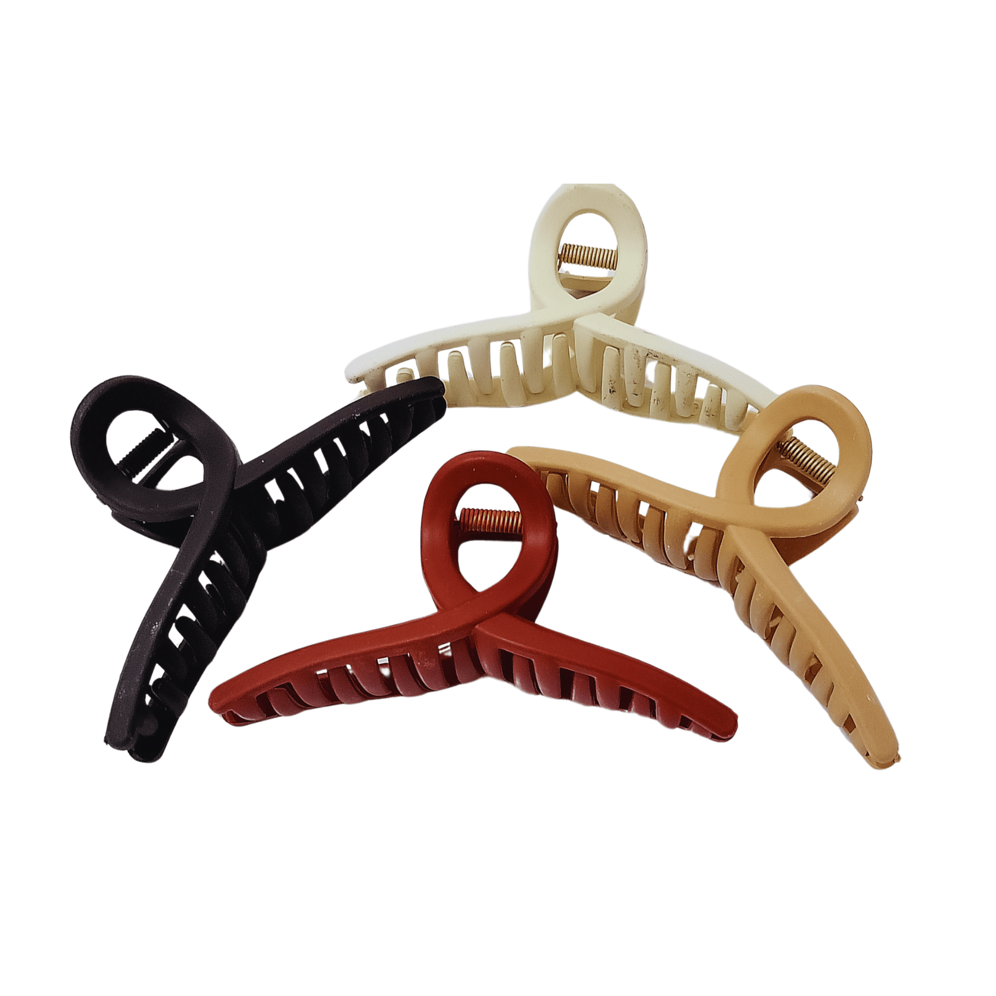 Hair Claw | Hair Holder | Multi Designs |  Formal Clutcher for Girls and Women (Butterfly Clutcher 4 pcs)