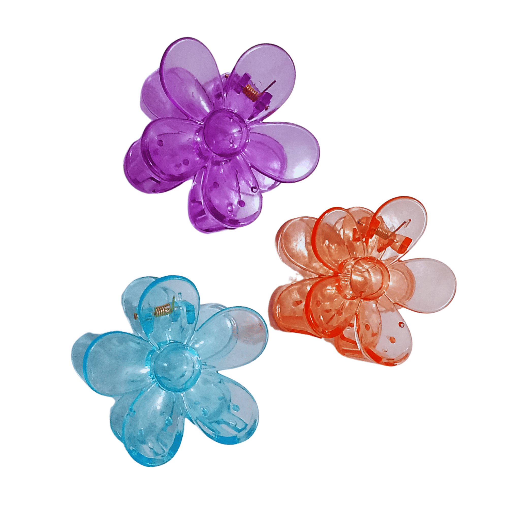 Pasnity Hair Claw Clips 3PCS Flower Hair-Clips Cute Hair Clip Matte Hair Clips, Large Hair Clips Strong Hold For Women Thick Hair