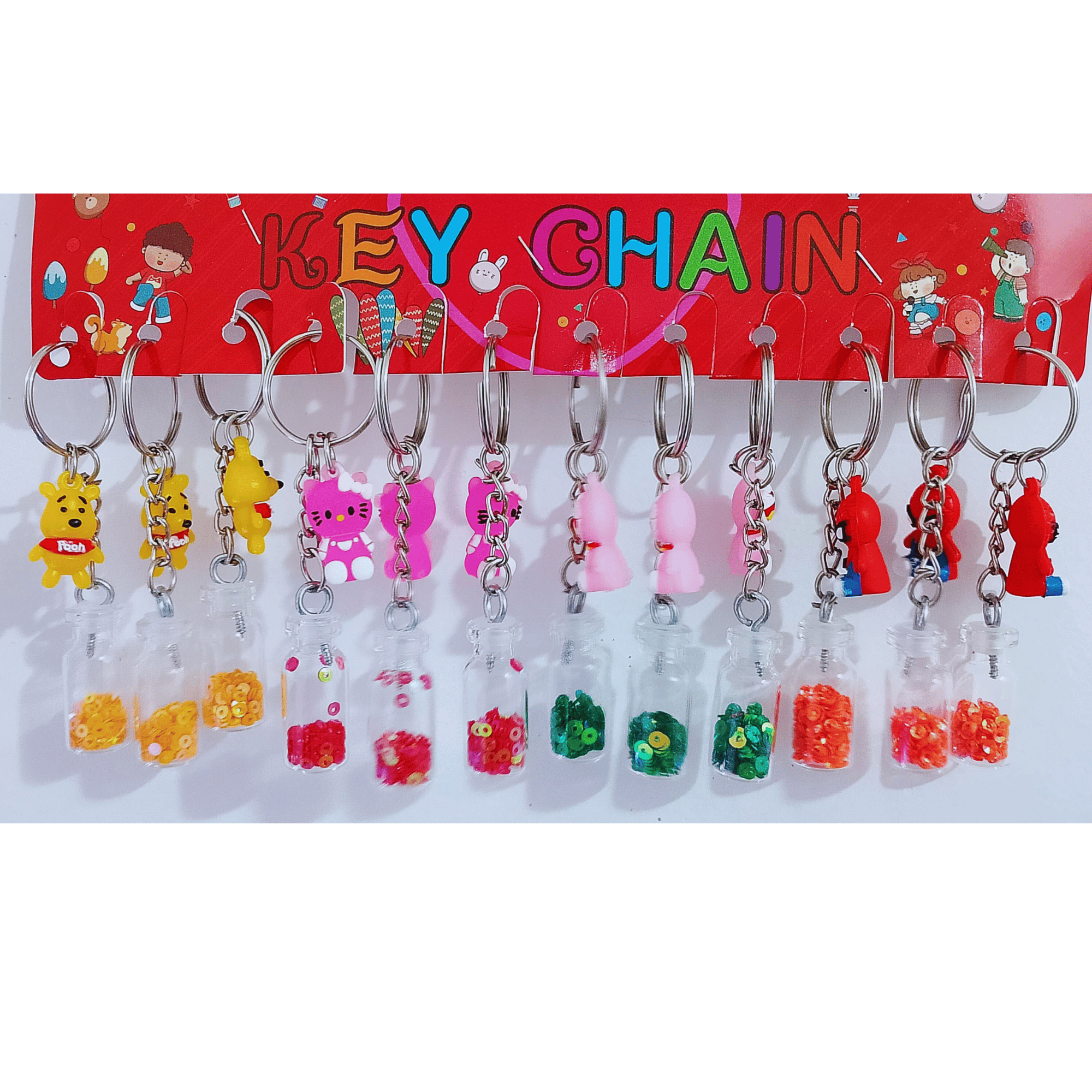 Keychain For Girls/kids pack of 6 different pcs