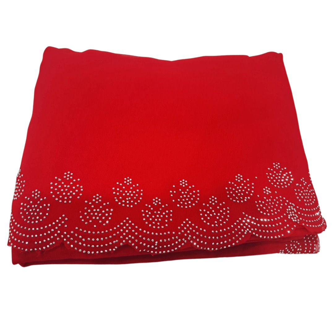 Embellished Chiffon Scarves Sare