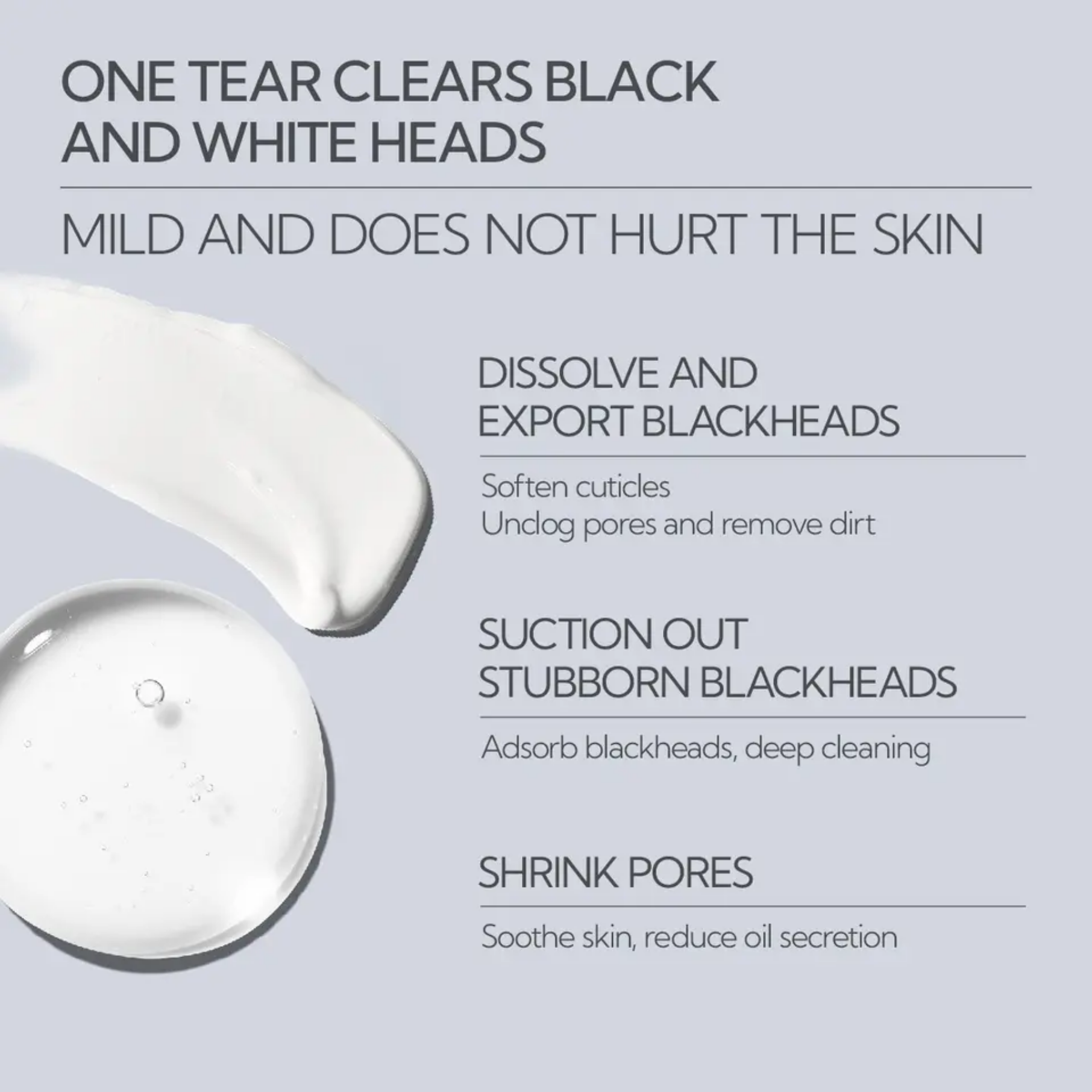 LANBENA Blackhead Removal Serum Kit Pore Shrinking Nose Strips Skin Repair Cream Remove Freckles