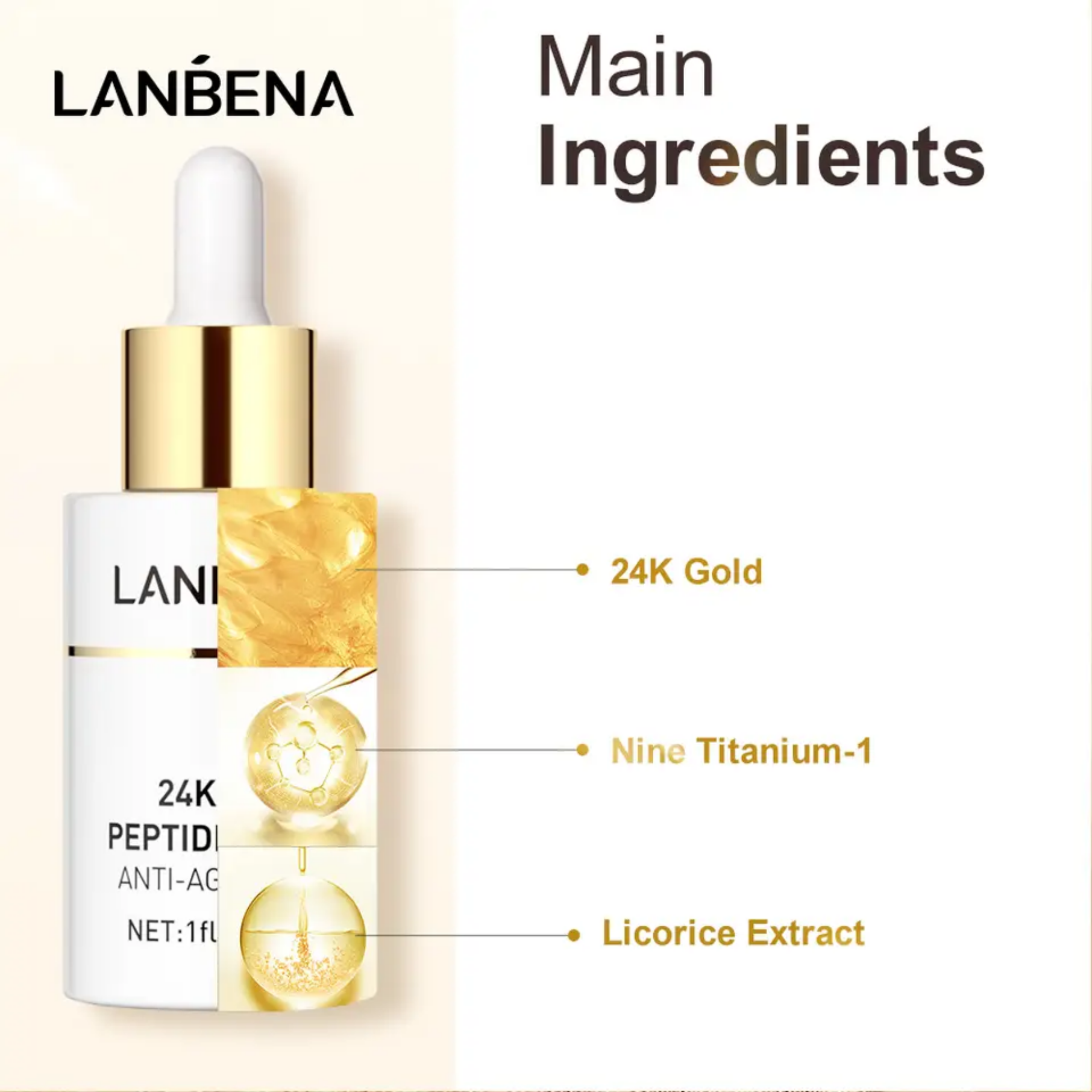 LANBENA 24k Gold Peptide Serum