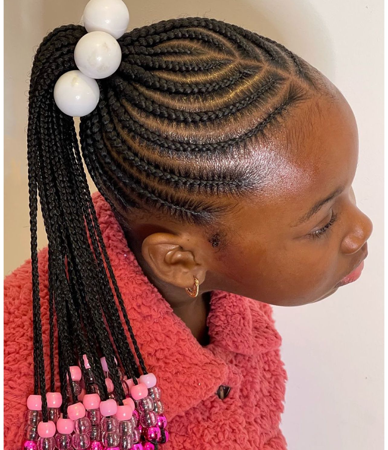 Kids Cornrow ponytail age 5 - 10