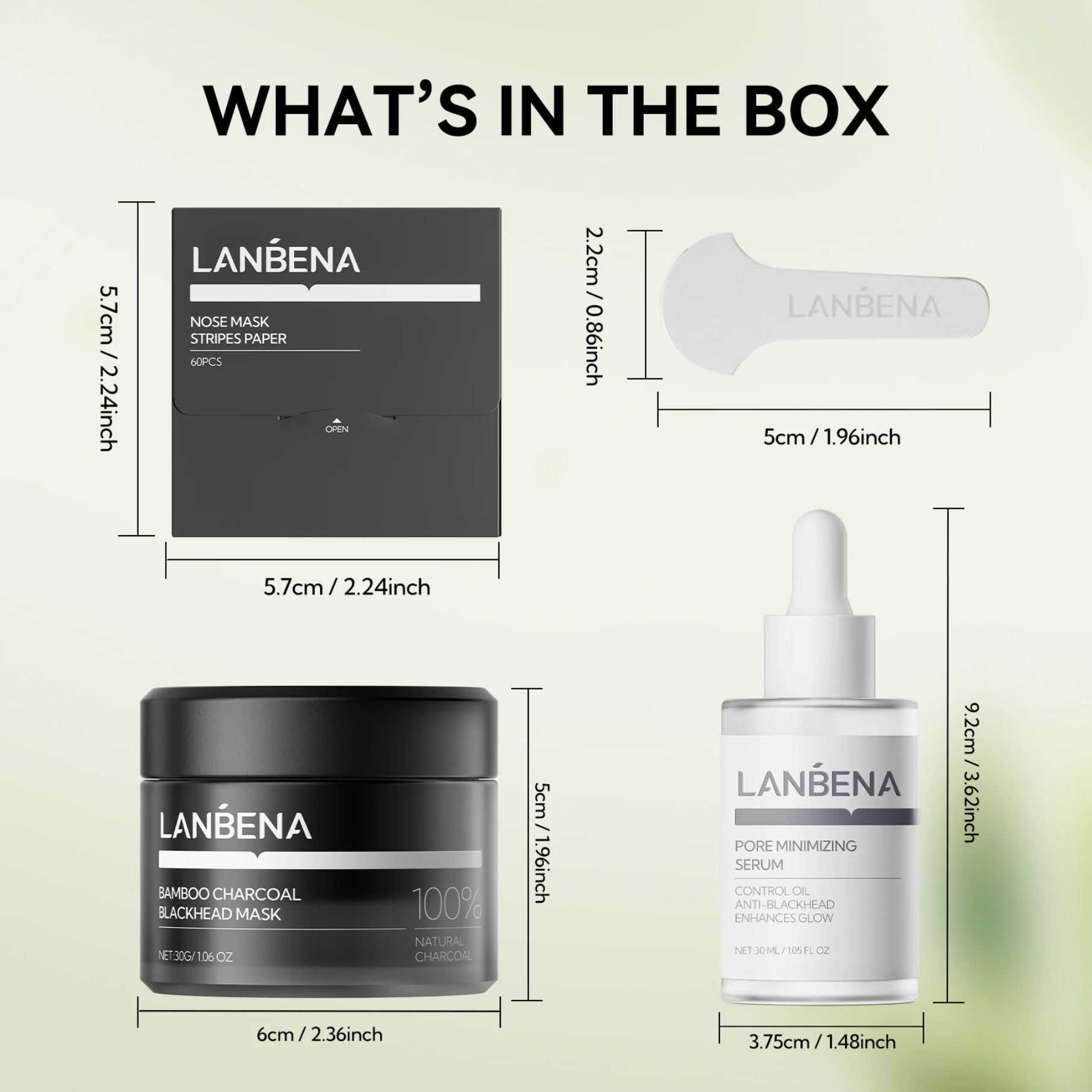 LANBENA Bamboo Charcoal Blackhead Mask Kit