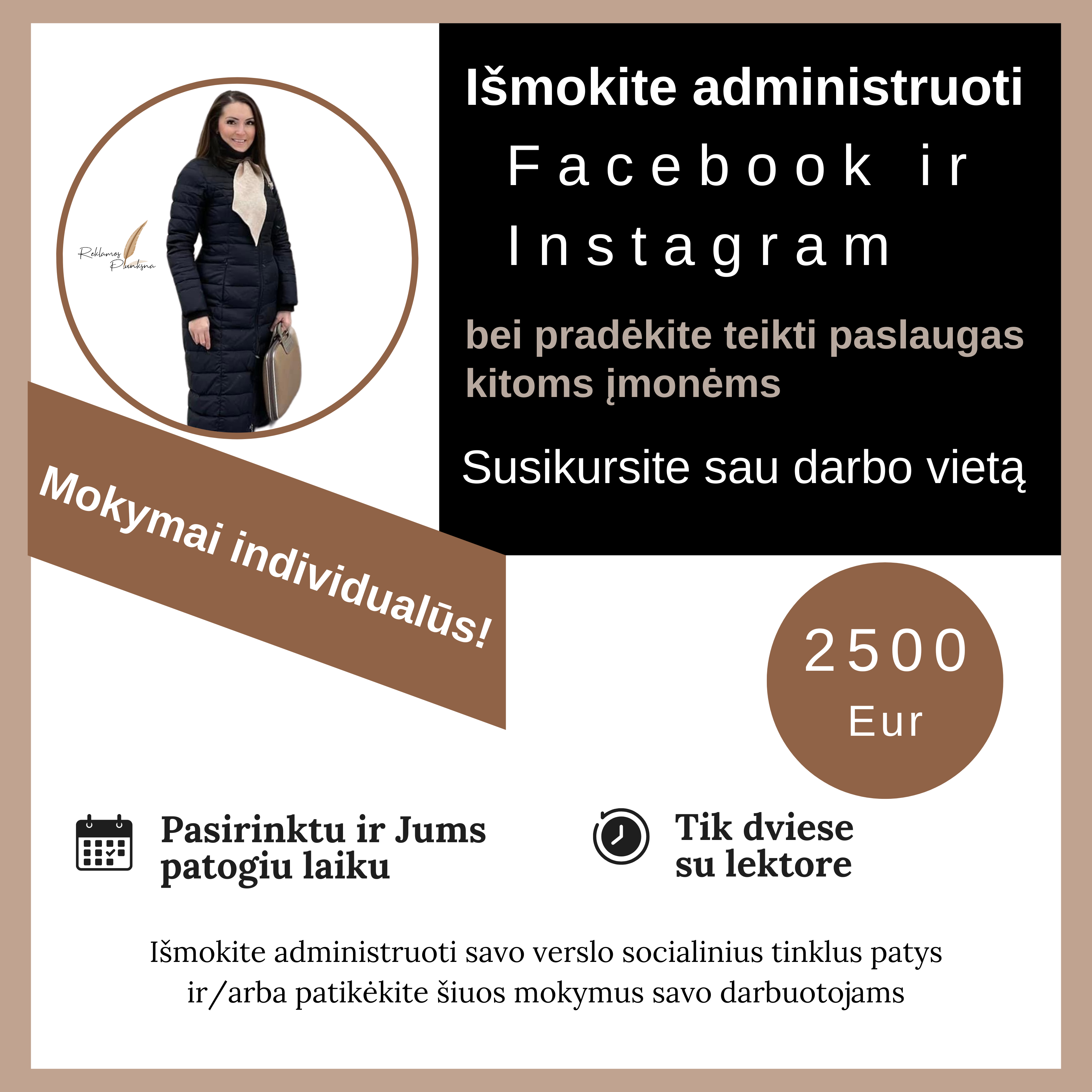 Facebook ir Instagram administravimo mokymai