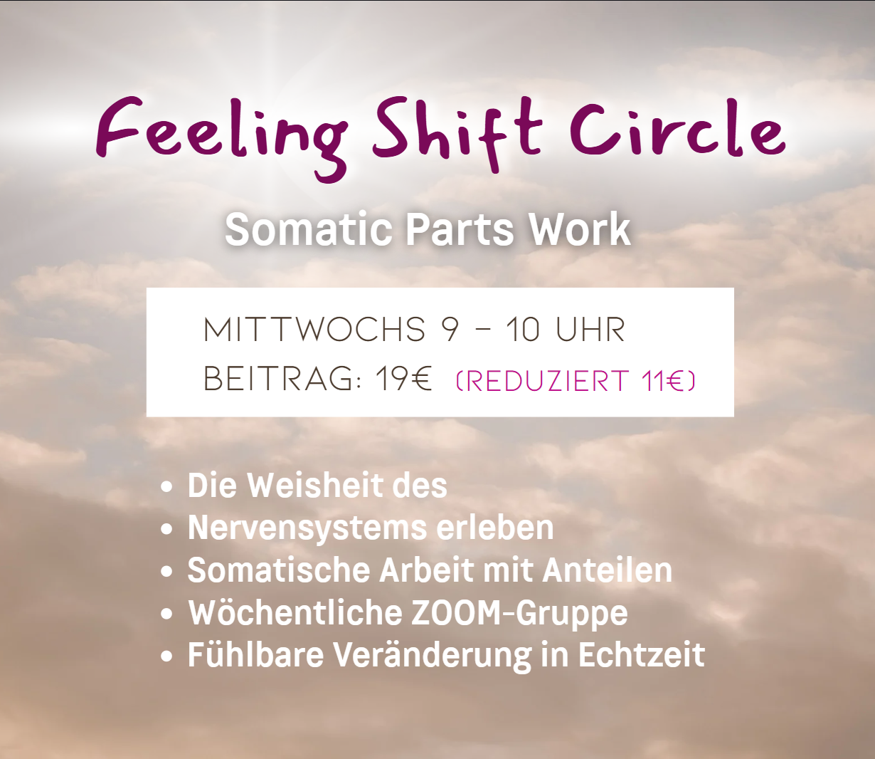 Ticket: Feeling Shift Circle - Somatic Parts Work