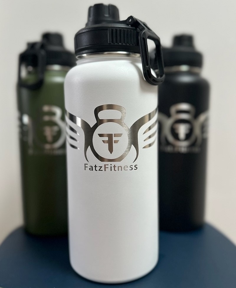Fatz Fitness 1L Water Bottle - White