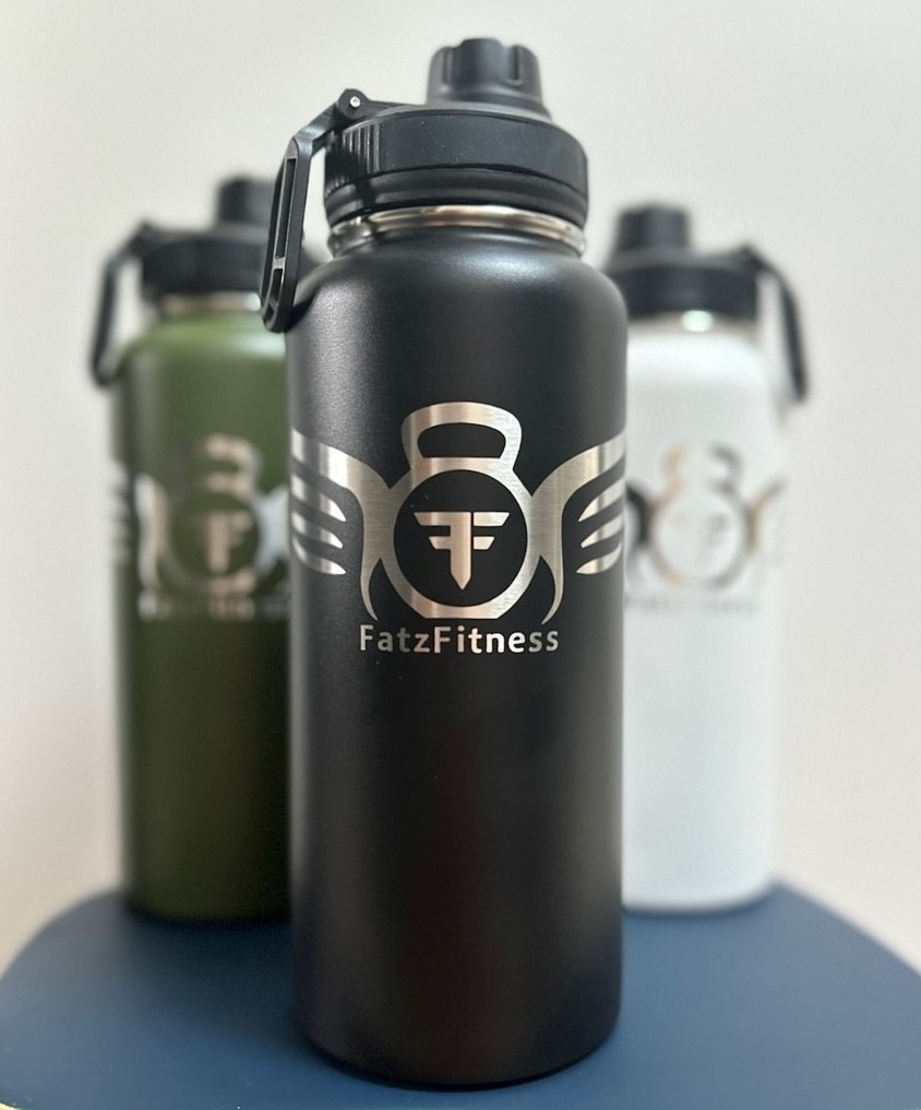 Fatz Fitness 1L Water Bottle - Black