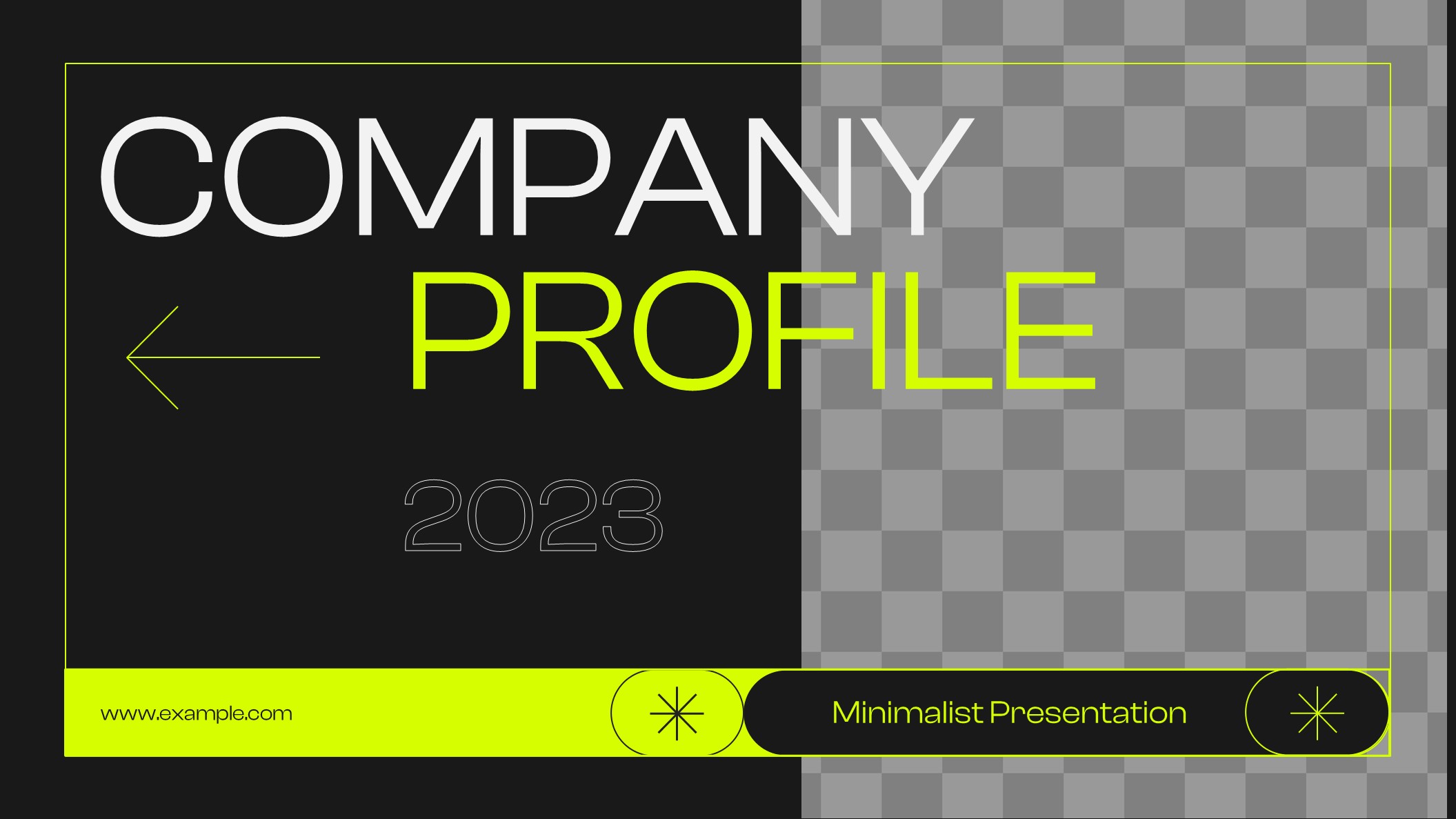 Customizable Neon Company Profile PPT