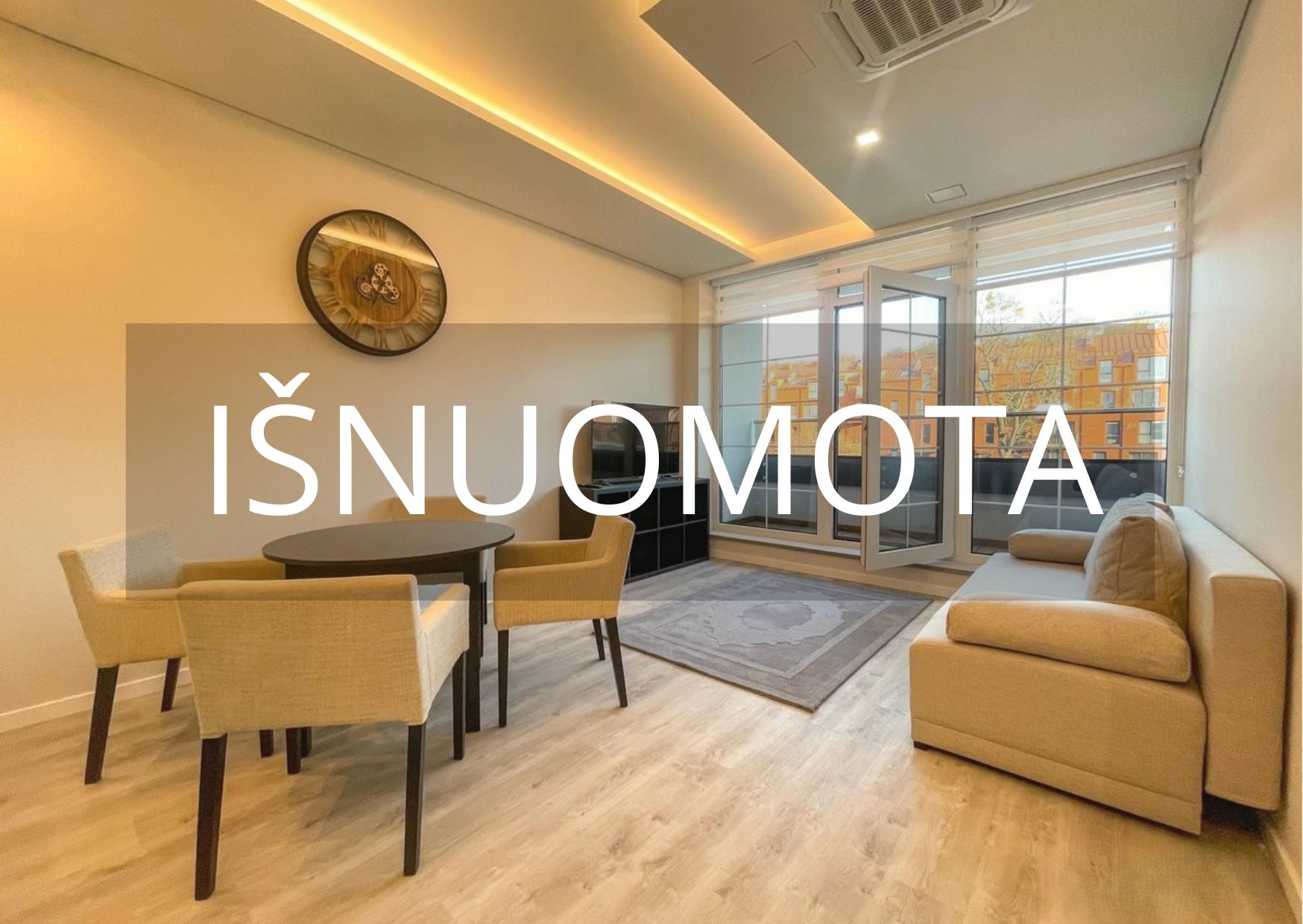 IŠNUOMOJAMAS 2 KAMBARIŲ BUTAS KAUNE