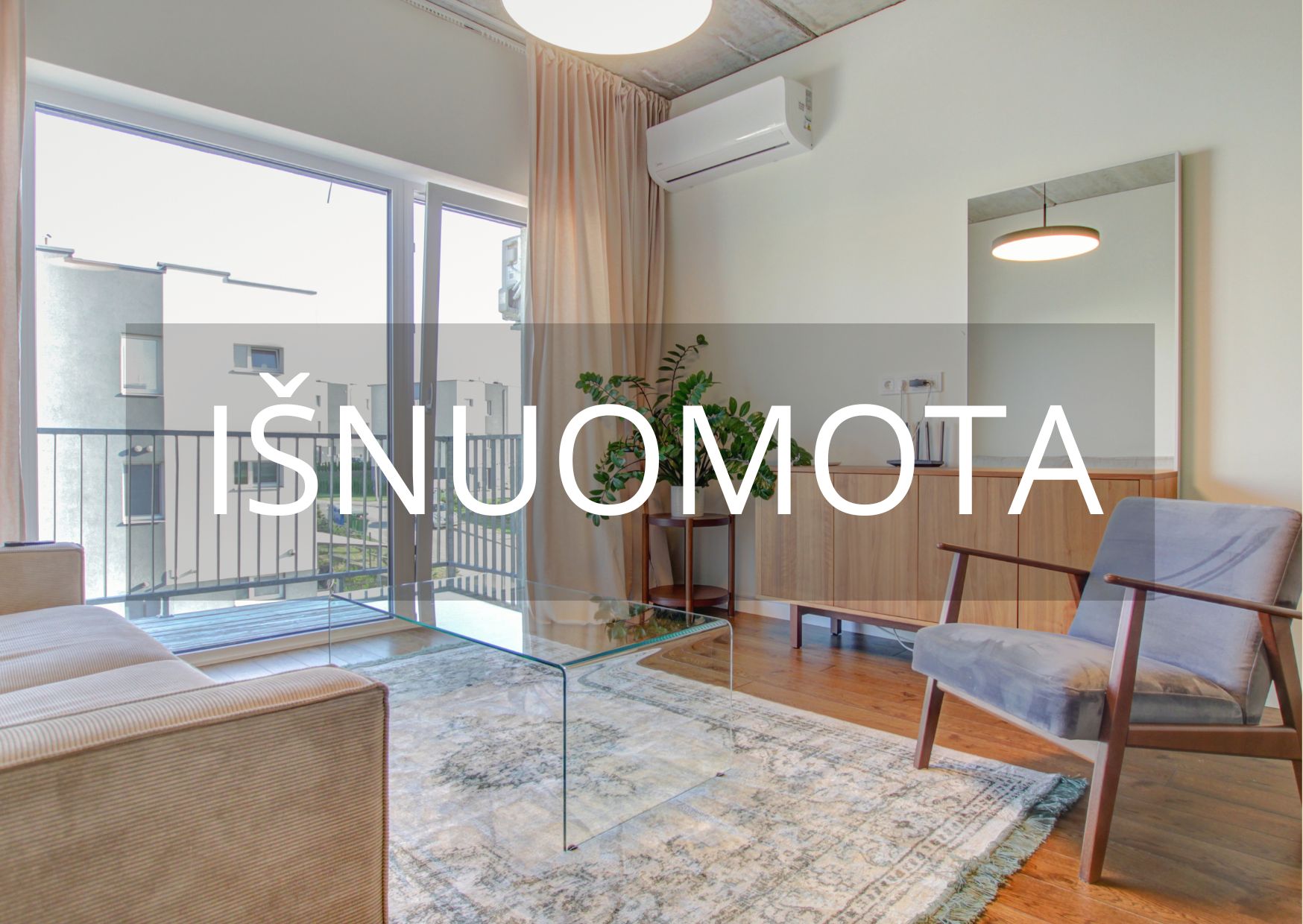 IŠNUOMOJAMAS 2 KAMBARIŲ BUTAS KAUNE