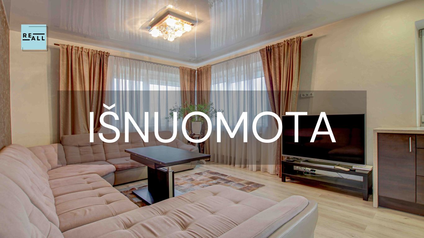 IŠNUOMOJAMAS 3 KAMBARIŲ BUTAS ROKUOSE