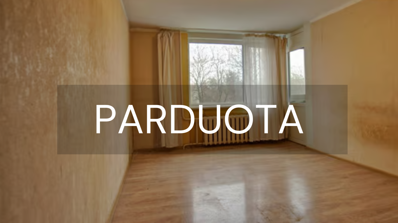 PARDUODAMAS 1 KAMBARIO BUTAS KAUNE