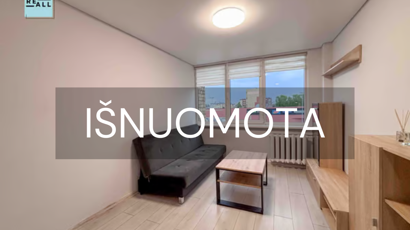 IŠNUOMOJAMAS JAUKUS 1 KAMBARIO BUTAS DAINAVOJE