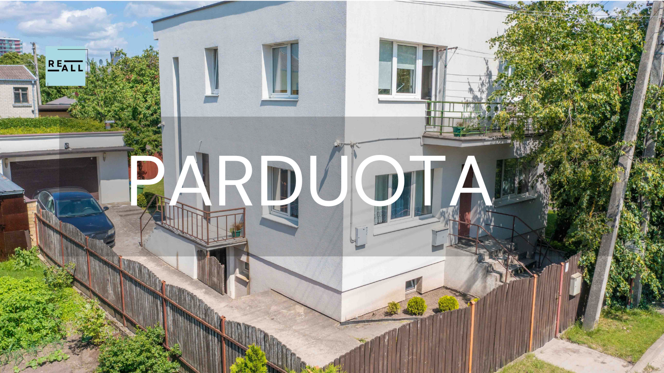 PARDUODAMAS PIRMAS NAMO AUKŠTAS SU SKLYPU AUKŠTUOSIUOSE ŠANČIUOSE