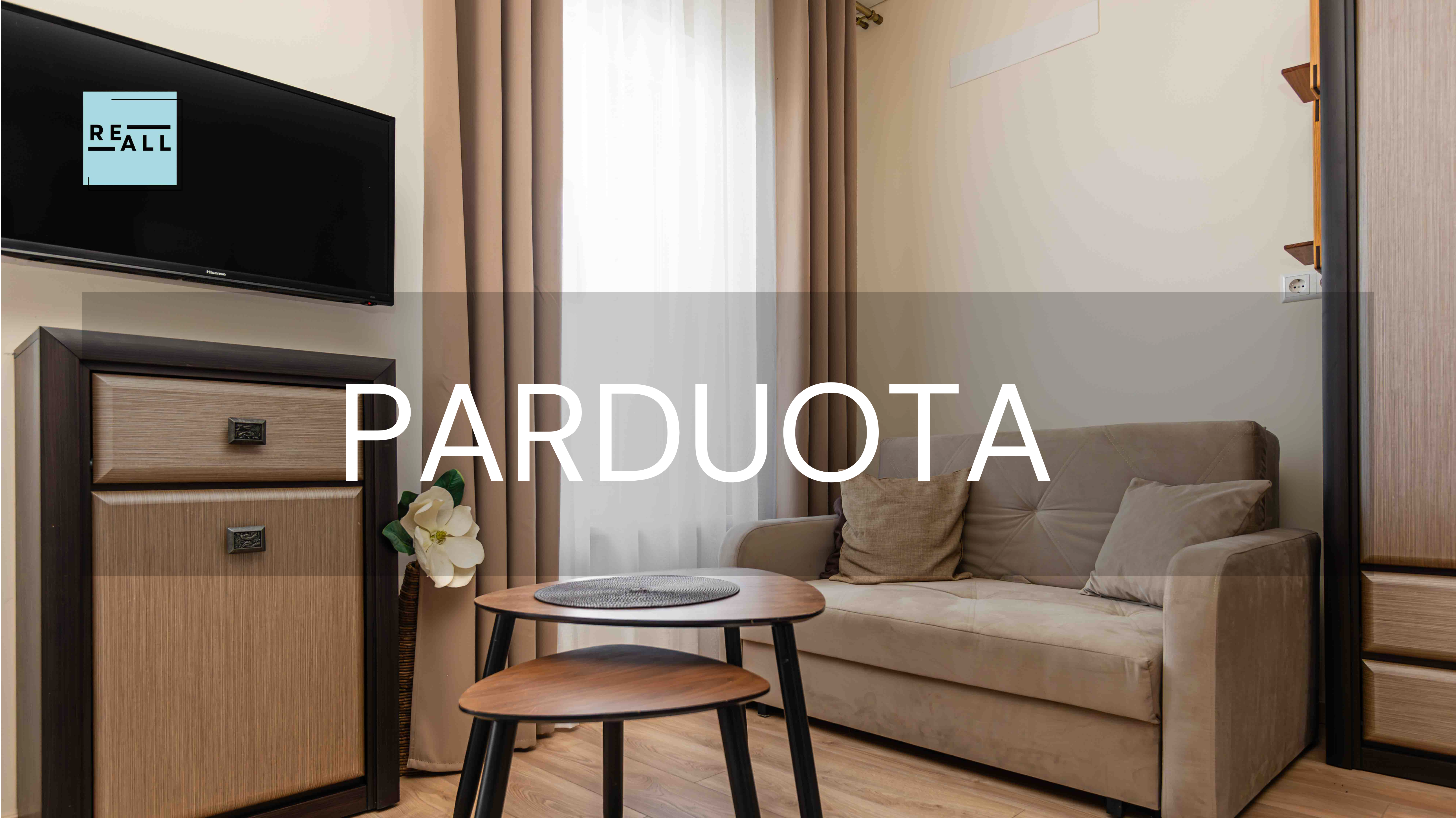 PARDUODAMAS 1 KAMBARIO STUDIO TIPO BUTAS PALANGOJE