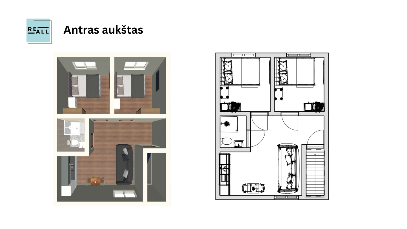 PARDUODAMAS 3 KAMBARIŲ BUTAS KAUNE