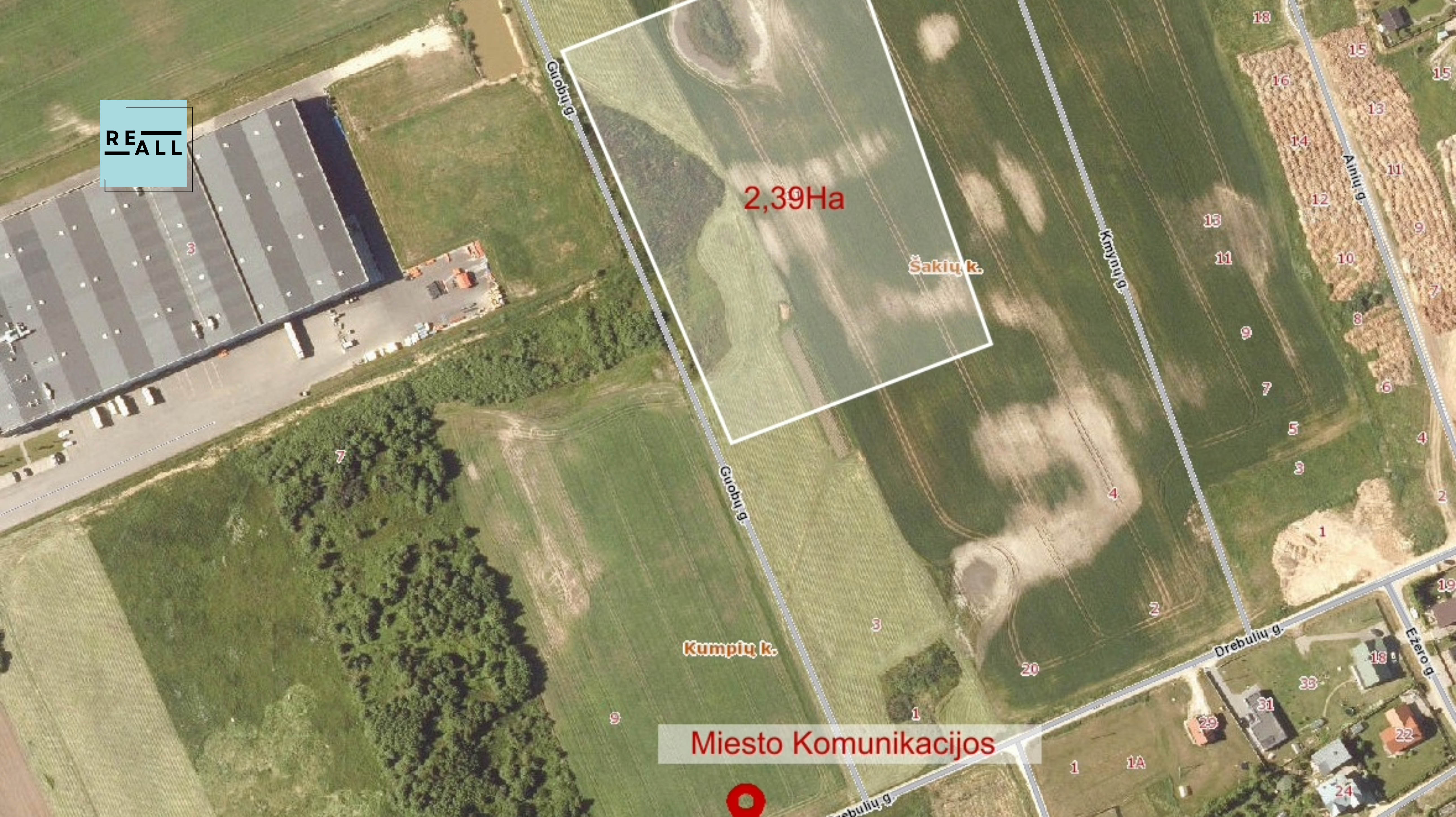 PARDUODAMAS 2,4HA KOMERCINIS SKLYPAS KAUNO R.