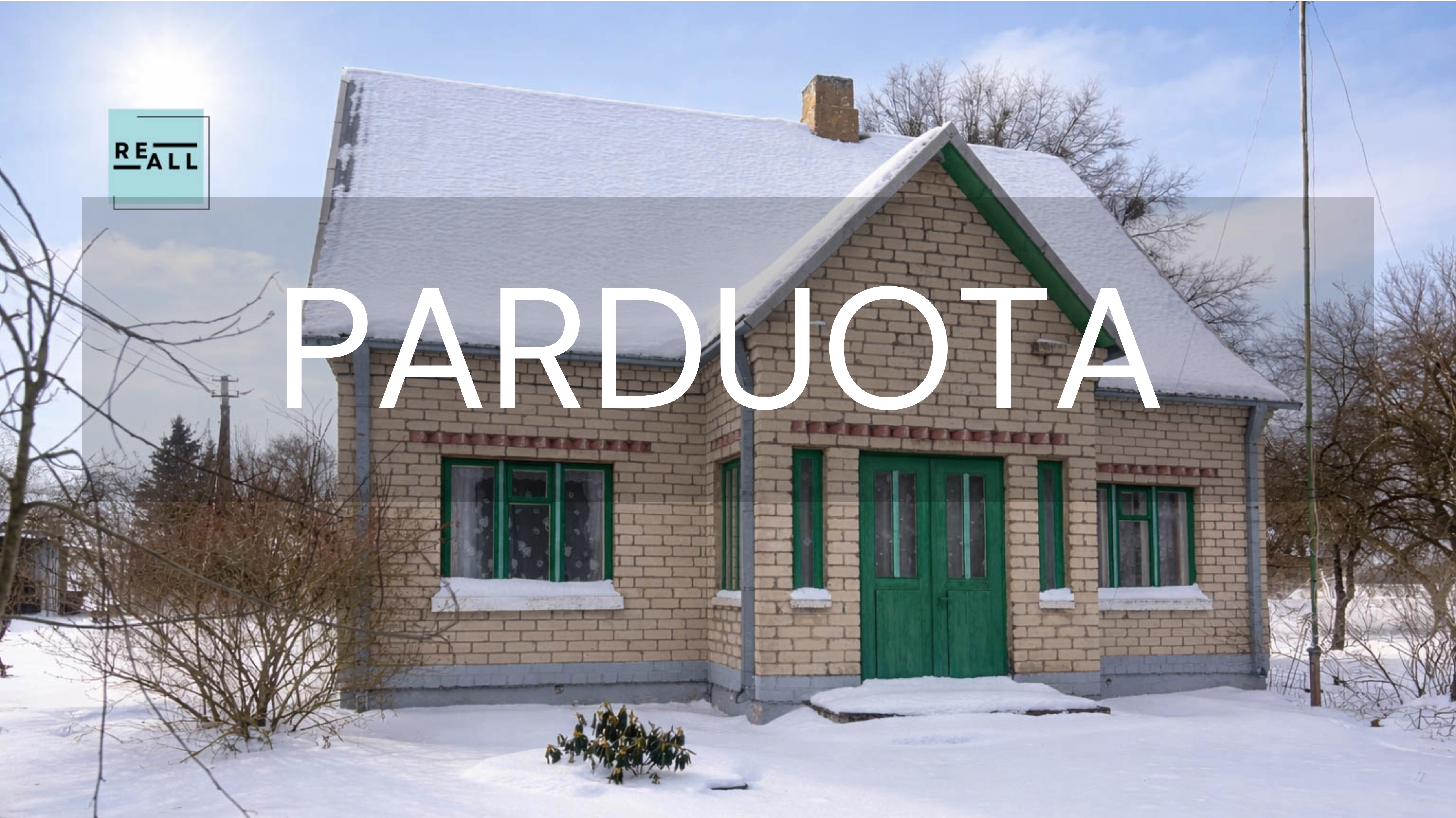 PARDUODAMAS 3 KAMBARIŲ NAMAS KAIŠIADORIŲ R.