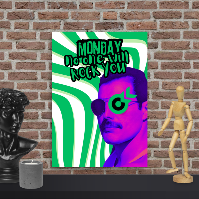 Neon Monday — 180days2go Rock Vibes Poster | Weekly Series