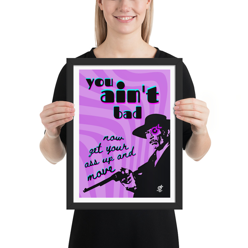 You Aint Bad Poster | Purple Dark