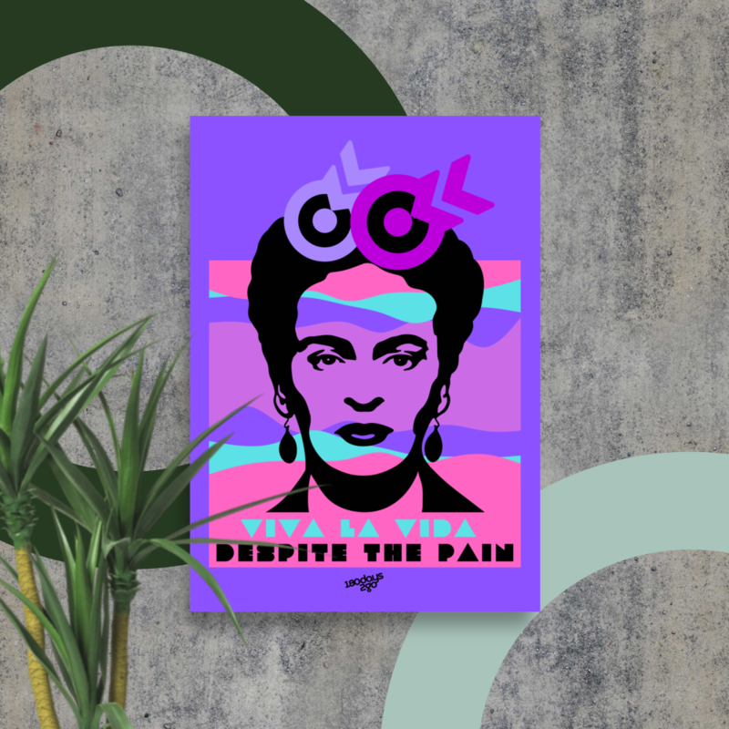 180days2go PAIN | Purple | Enhanced Matte Paper Poster