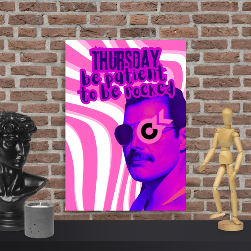 Neon Thursday — 180days2go Rock Vibes Poster | Weekly Series