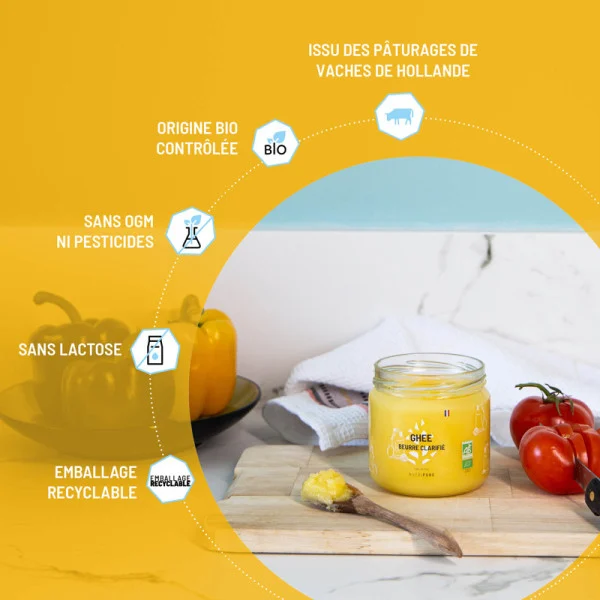 GHEE BIO - BEURRE CLARIFIÉ - Dakar