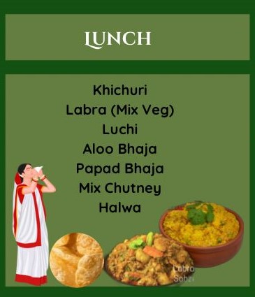 Ashtami Morning With Lunch