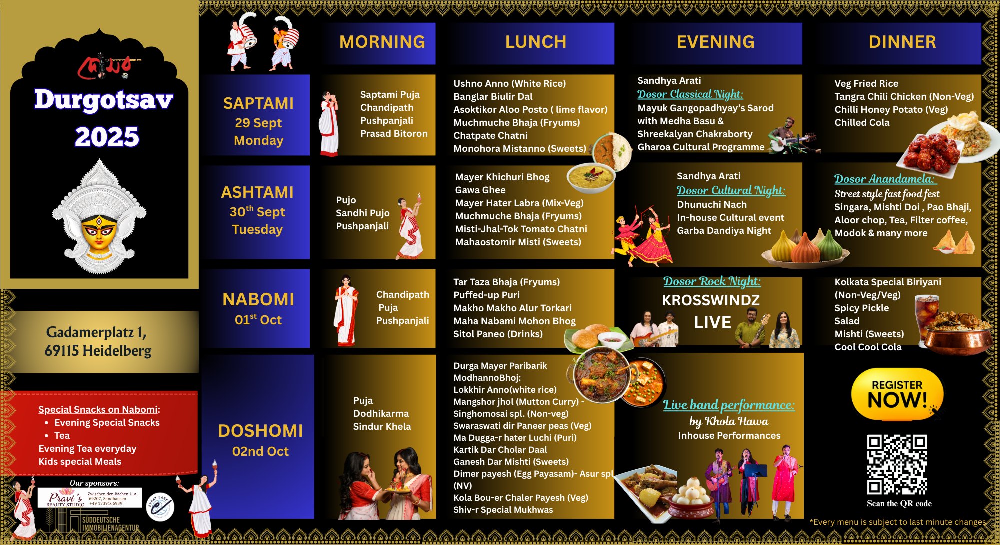 Grand Durga Puja Package 2025 - All Inclusive