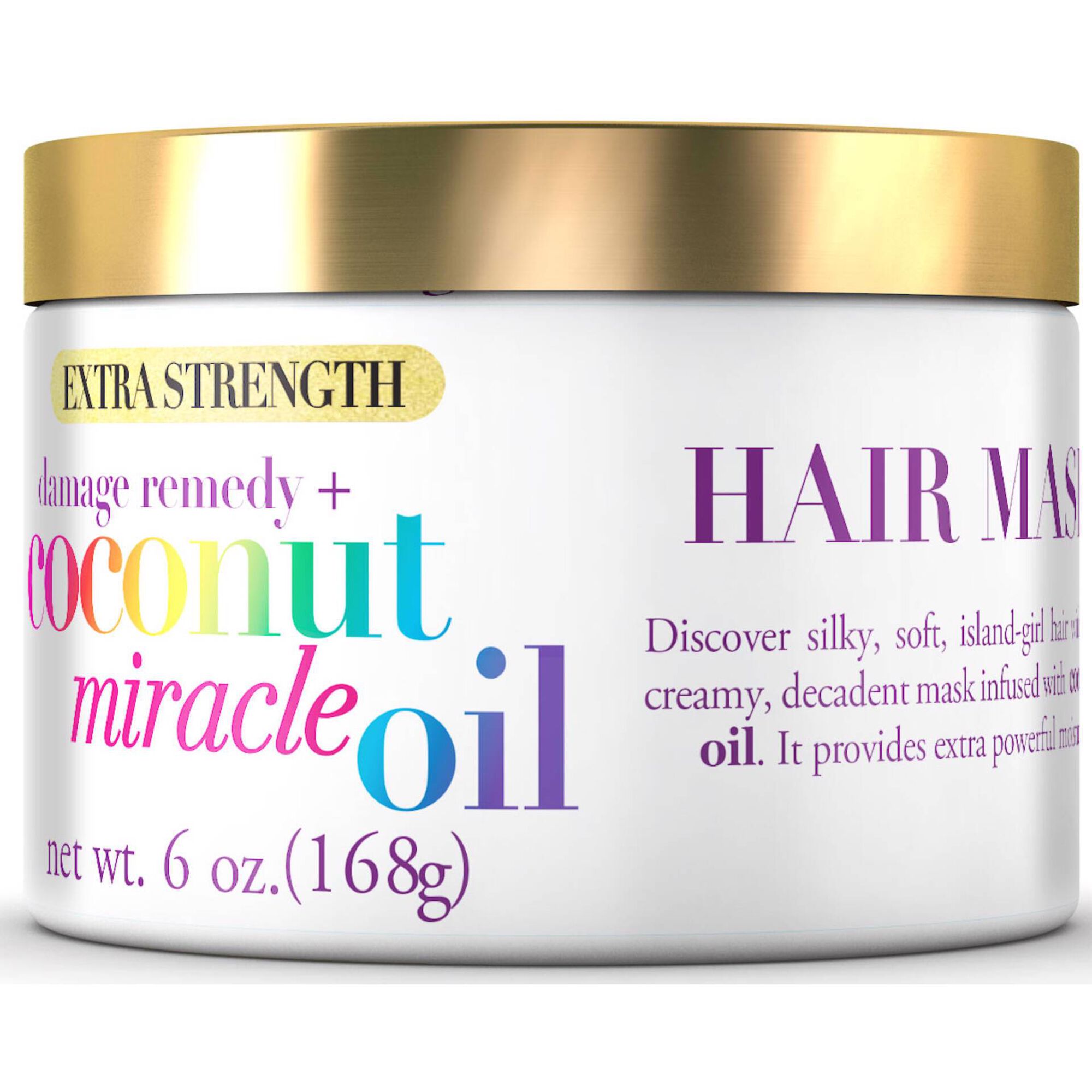 Máscara Cabelo Extra Strength Leite de Coco OGX emb. 300 gr