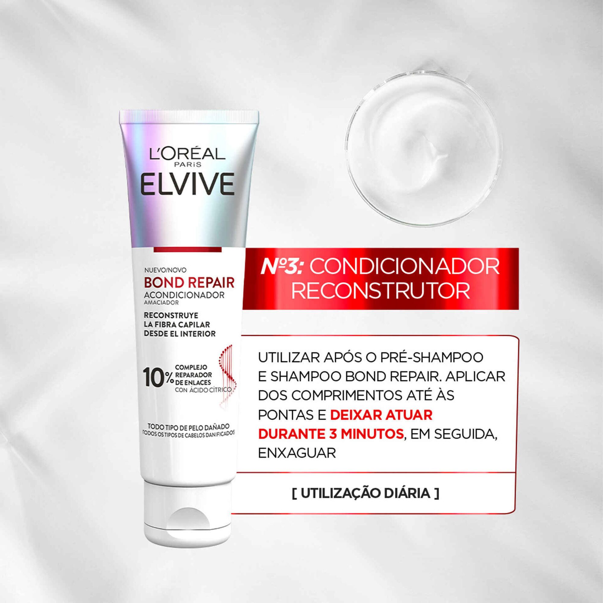 Condicionador Elvive Bond Repair L'Oréal Paris emb. 150 ml