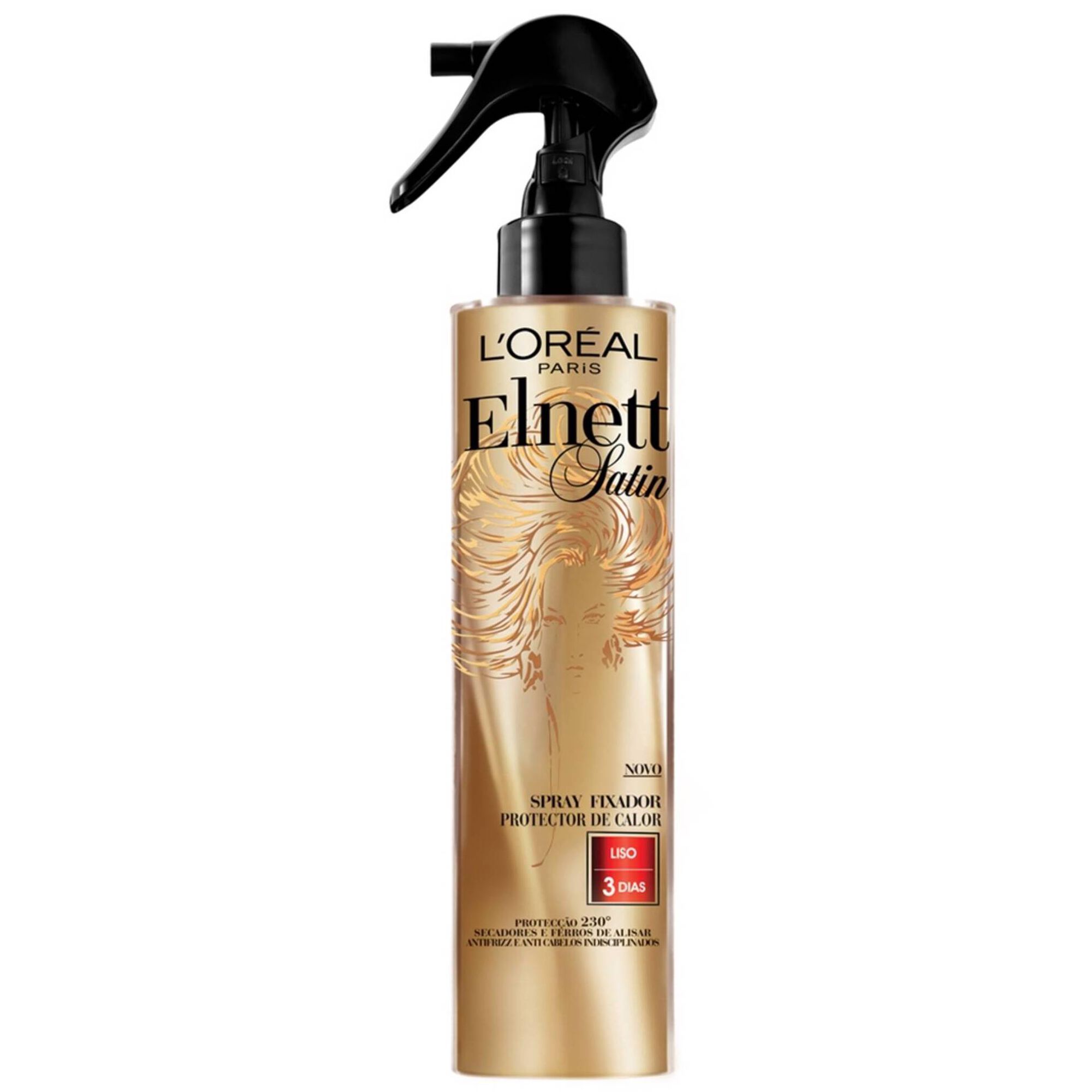 Spray Cabelo Elnett Satin Protetor de Calor L'Oréal Paris emb. 170 ml