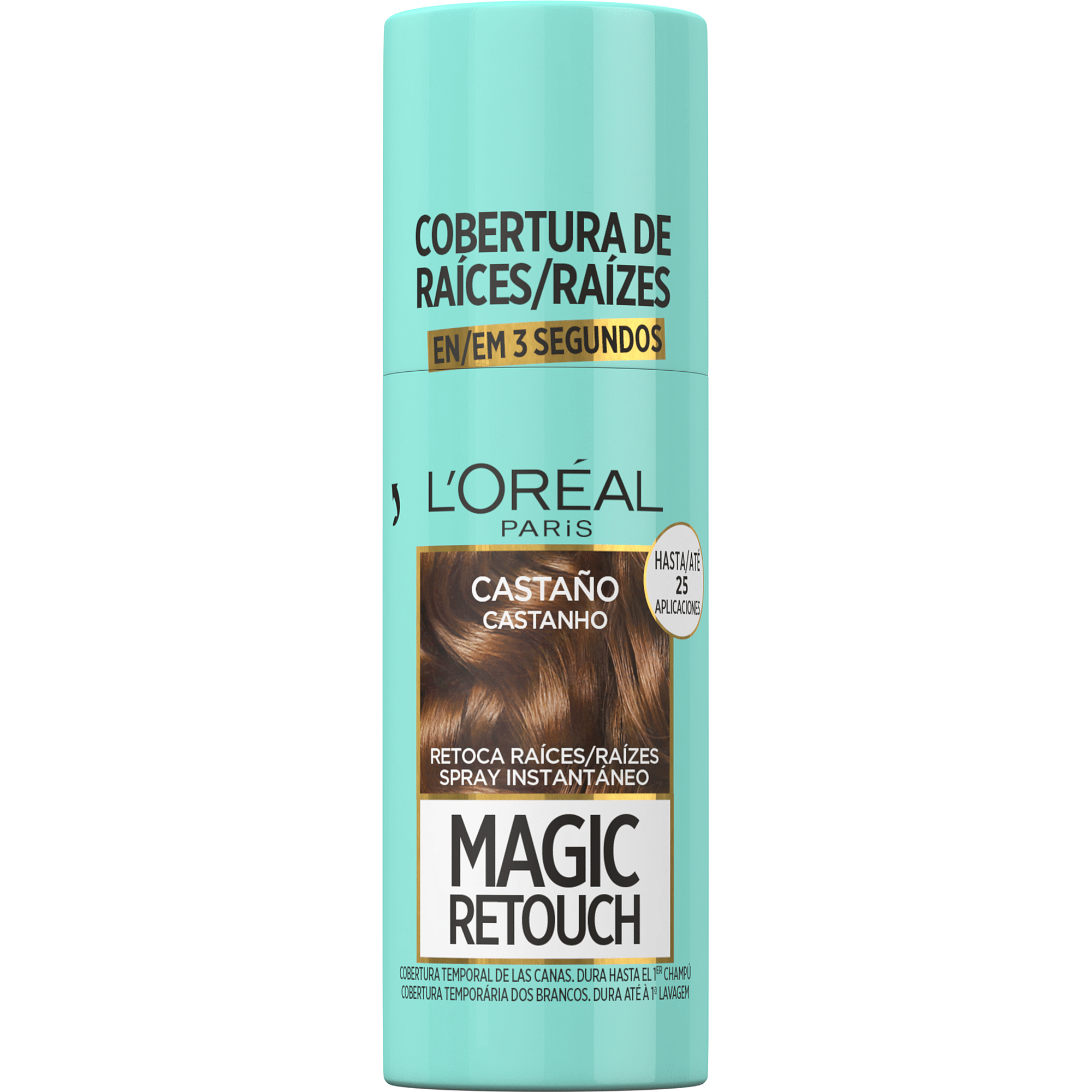 Coloração Retoca Raízes Spray Castanho 3