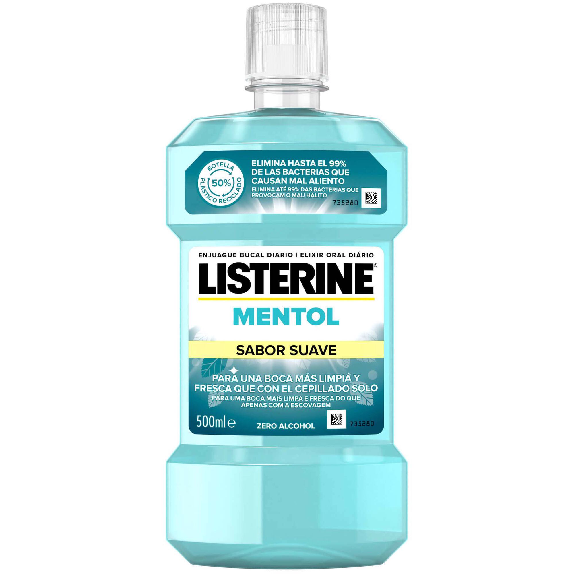 Elixir Suave Mentol Listerine emb. 500 ml