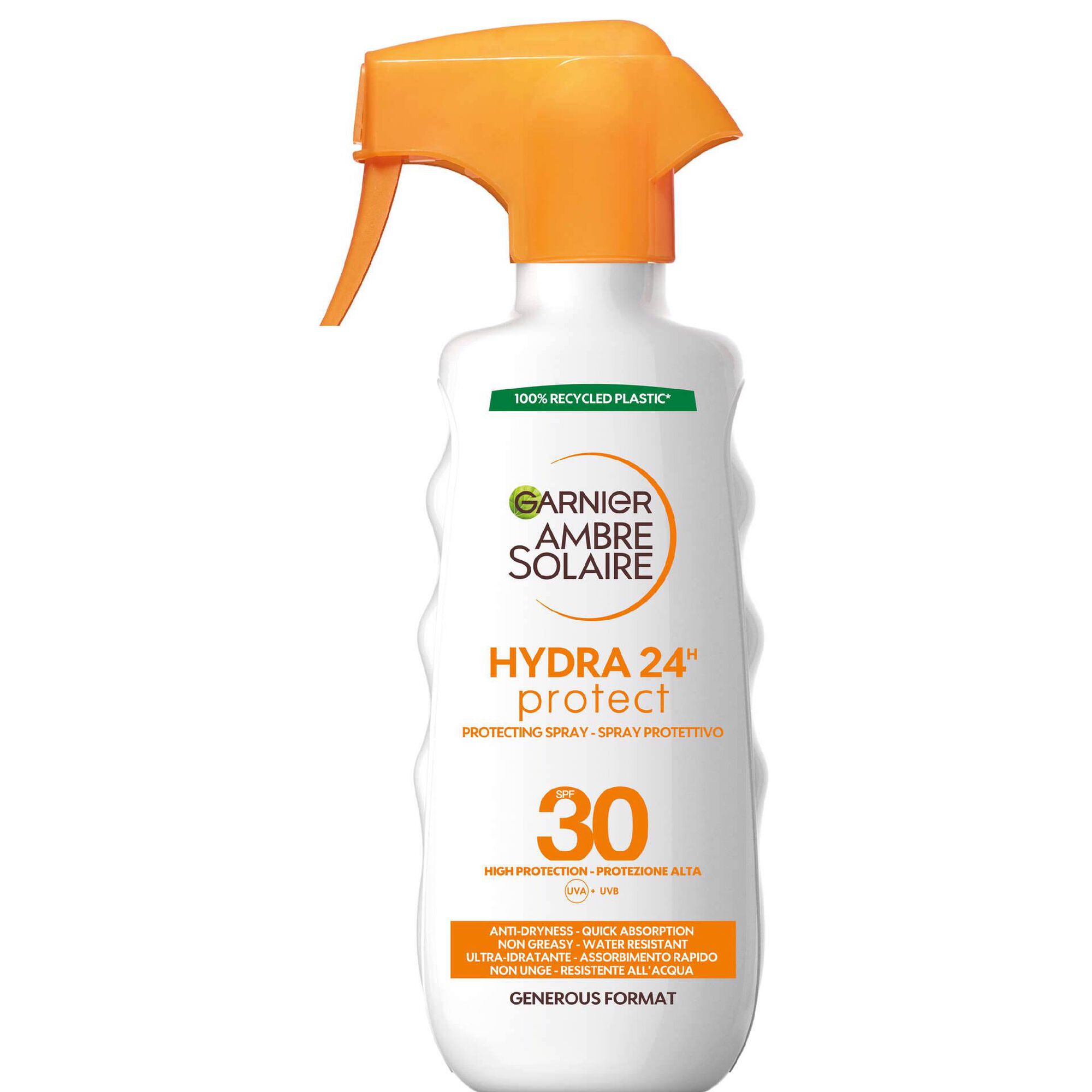 Protetor Solar Spray Hydra 24h Protect FPS 30 Garnier Ambre Solaire emb. 300 ml