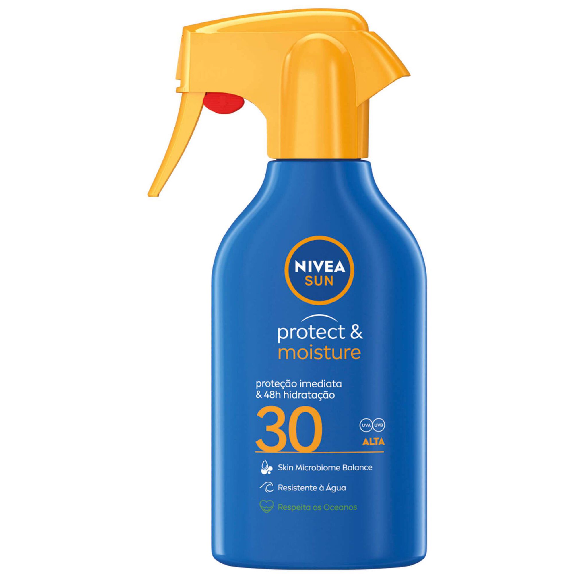 Protetor Solar Spray Protect & Moisture Familiar FPS 30 Nivea Sun emb. 270 ml